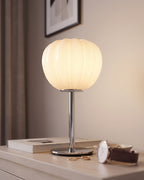 Luna Ribbed Opal Glass Nightstand Lamp — detail