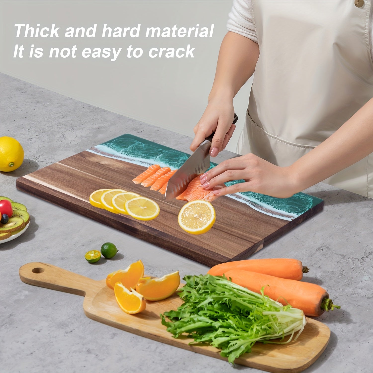 Wave Resin Acacia Cutting Board