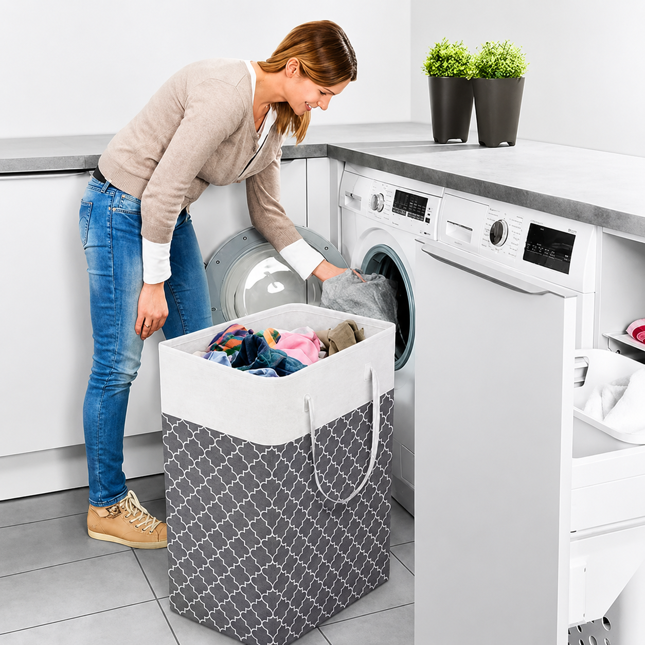 Lauva 75L Waterproof Laundry Basket