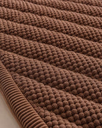 Mocha Brown: Close-up of the fabric of the Corduroy Comfort Sofa Seat Cover