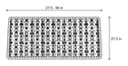 Dimensions sketch of the Festive Holiday Winter Sofa Cover with measurements