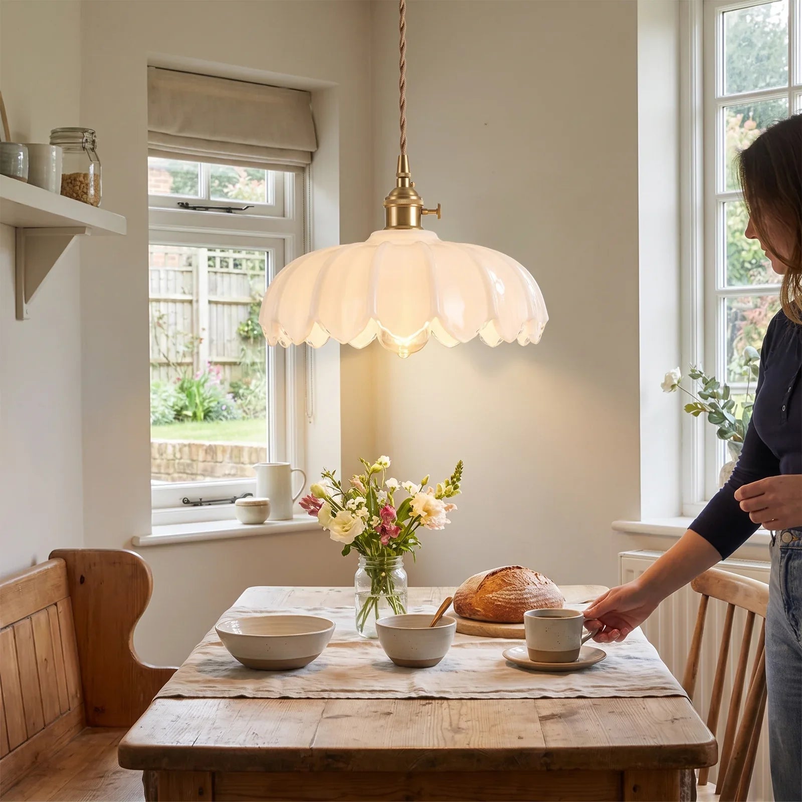 Vintage Flower Pendant Lamp