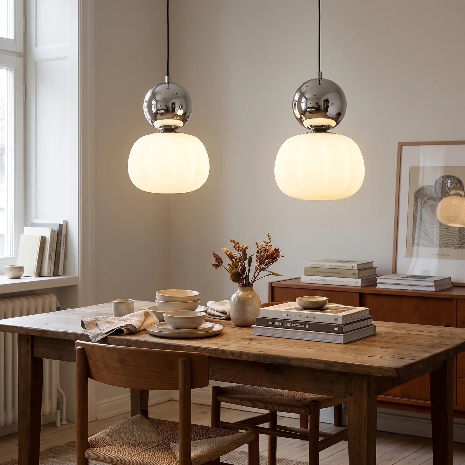 Nordic Pumpkin Pendant Light