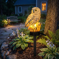 Solar Owl Garden Pathway Light
