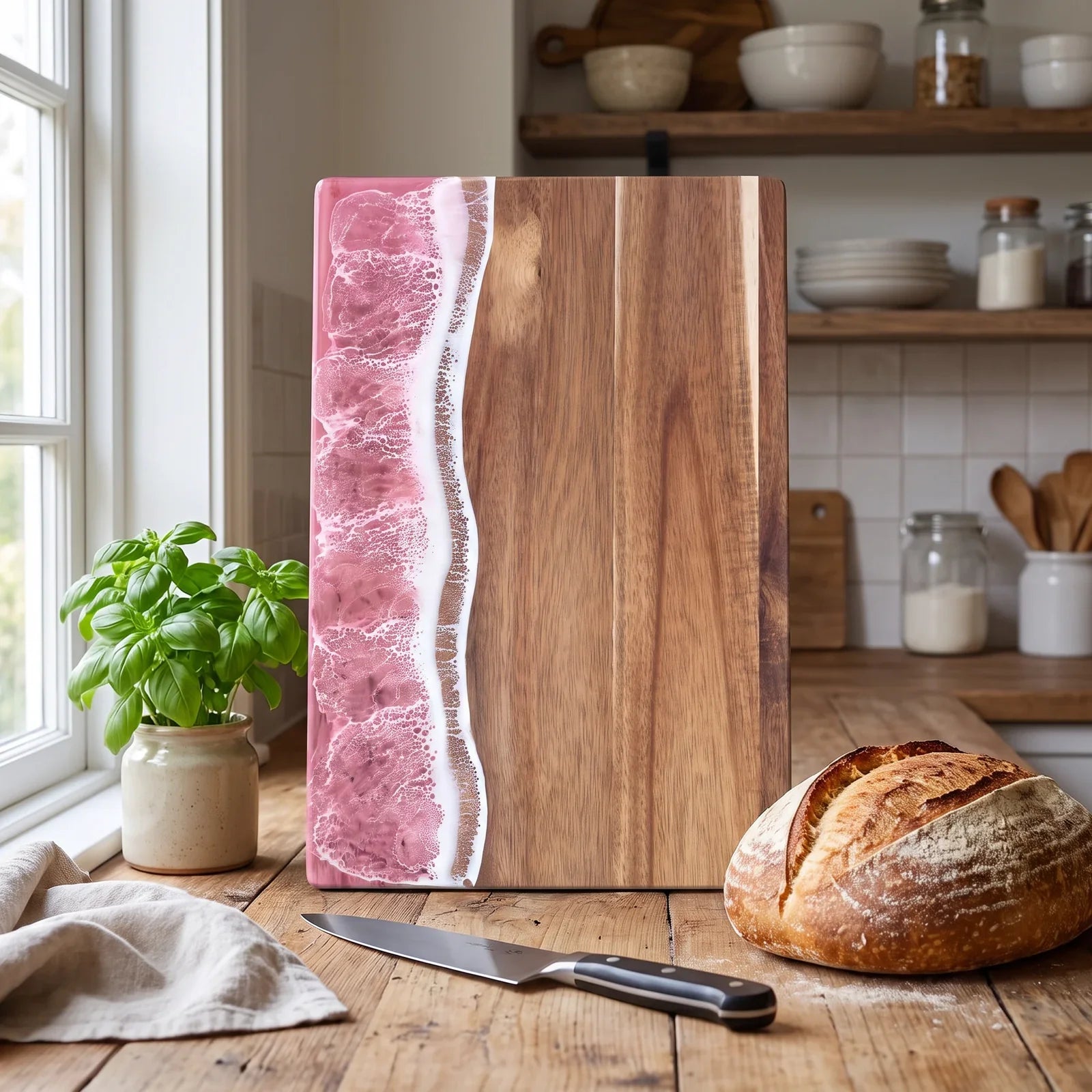 Wave Resin Acacia Cutting Board