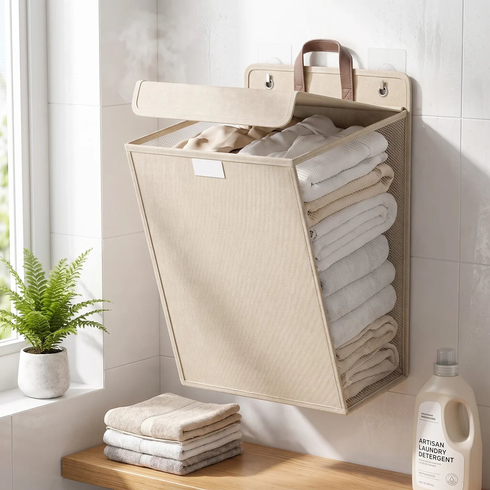 Wallora Adhesive Laundry Basket
