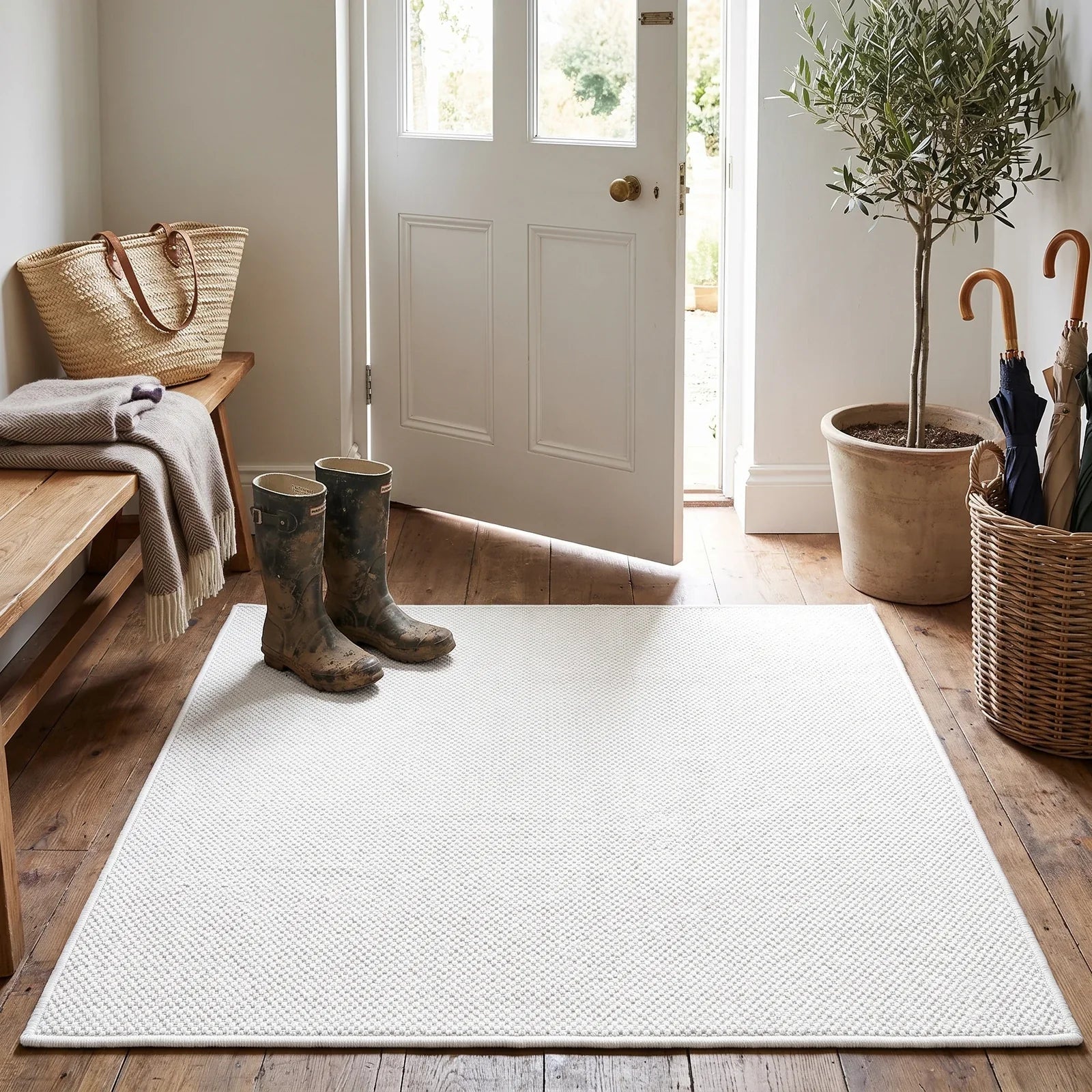 Faux Jute Outdoor Doormat