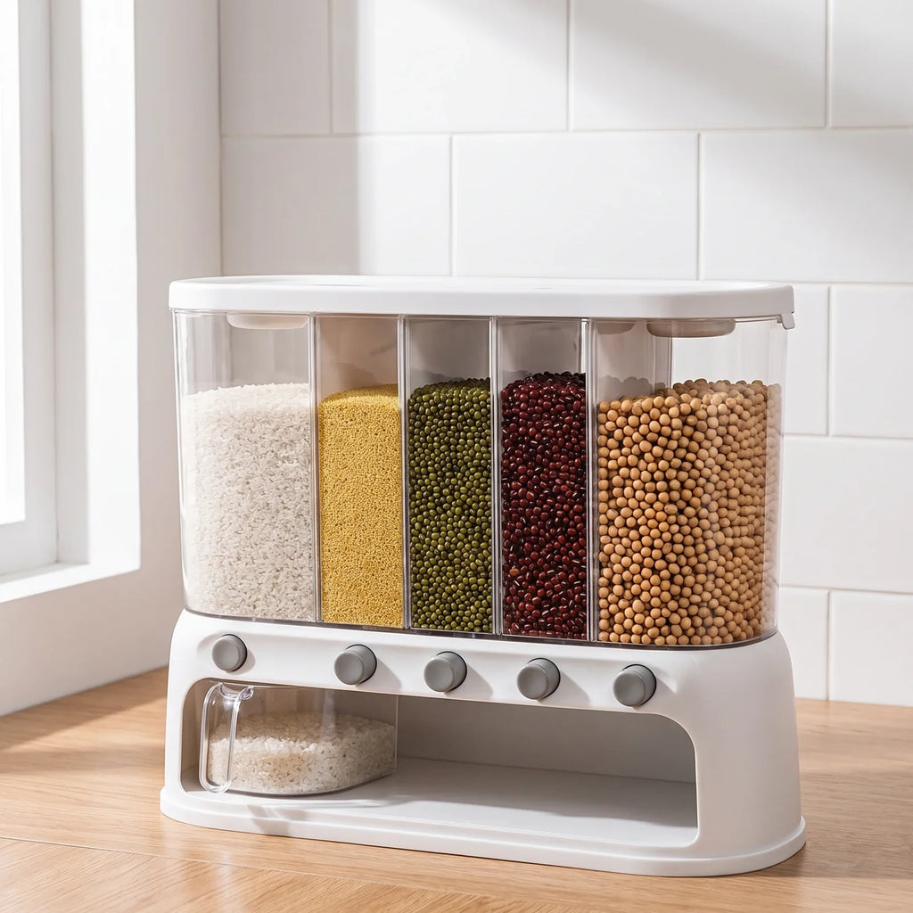 Multi-Compartment Grain Storage Container