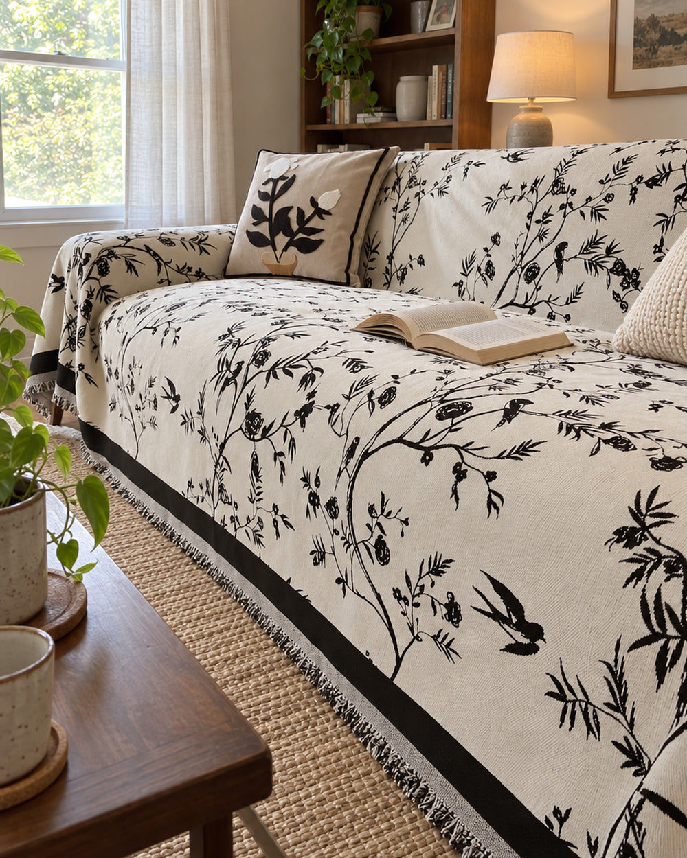 Ormel Elegant Chenille Sofa Cover in a real home